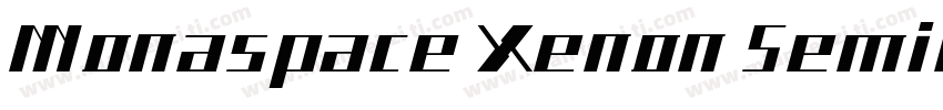 Monaspace Xenon SemiWide Bold字体转换